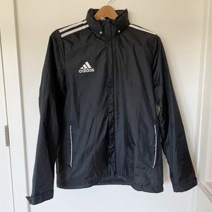 Adidas CORE 11 Rain Jacket Black Size XL Youth Fits Womens S - M